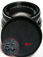 80mm Biometar and lens cap