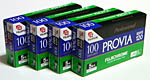20 rolls of Provia 100 (RDP-II)